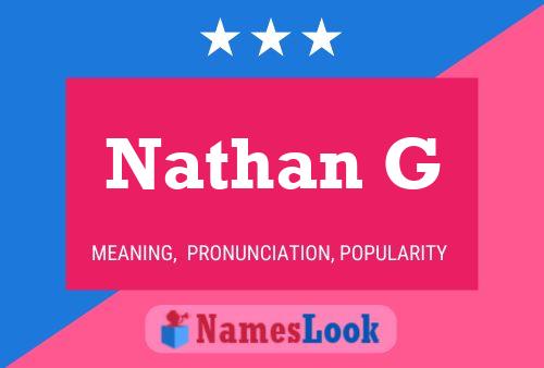 ملصق اسم Nathan G