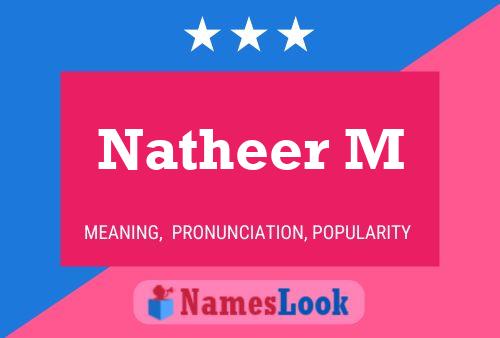 ملصق اسم Natheer M