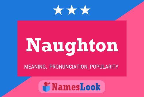 ملصق اسم Naughton