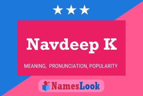 ملصق اسم Navdeep K