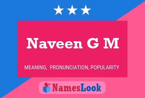 ملصق اسم Naveen G M