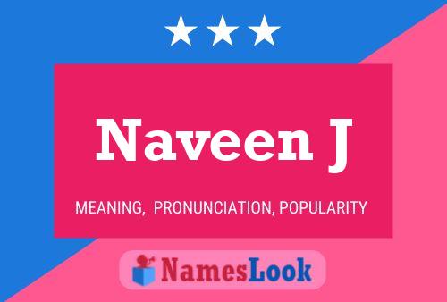 ملصق اسم Naveen J