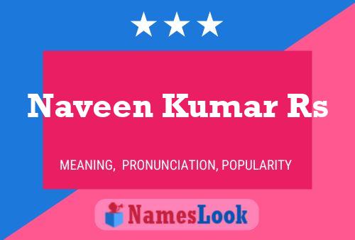 ملصق اسم Naveen Kumar Rs