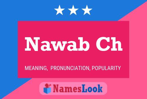 ملصق اسم Nawab Ch