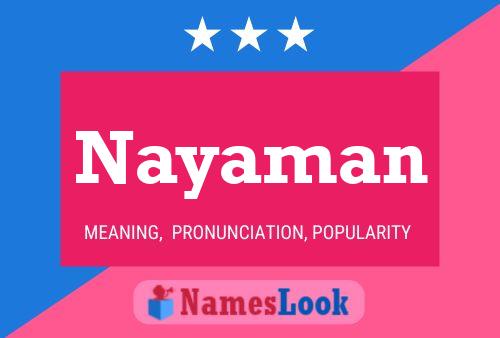 ملصق اسم Nayaman