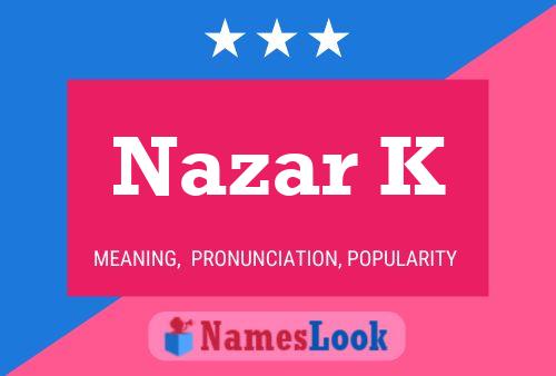 ملصق اسم Nazar K