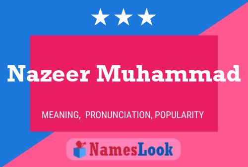 ملصق اسم Nazeer Muhammad