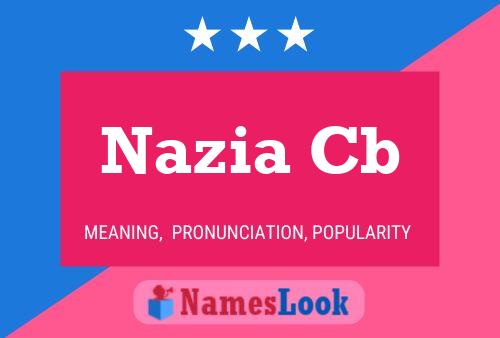 ملصق اسم Nazia Cb