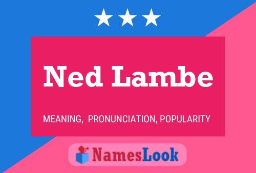 ملصق اسم Ned Lambe