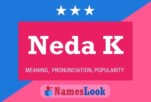 ملصق اسم Neda K