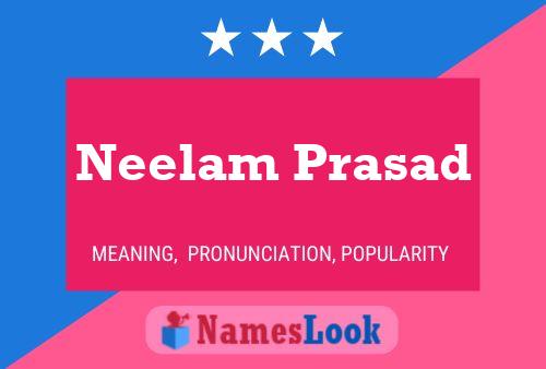 ملصق اسم Neelam Prasad