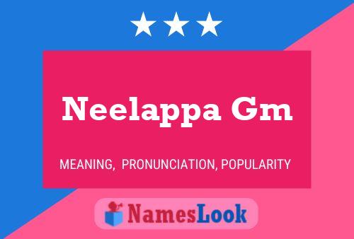 ملصق اسم Neelappa Gm