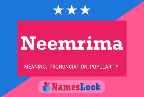 ملصق اسم Neemrima