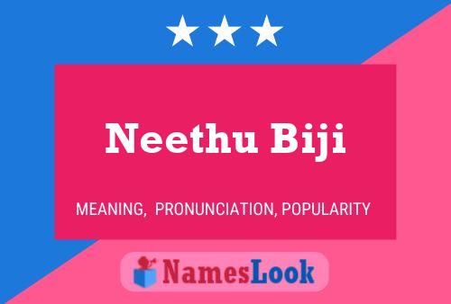 ملصق اسم Neethu Biji