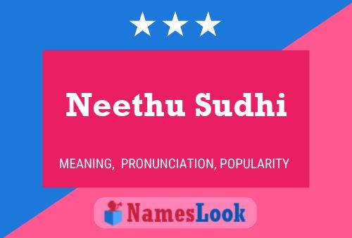 ملصق اسم Neethu Sudhi