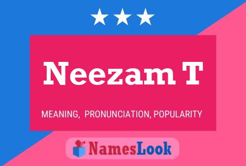 ملصق اسم Neezam T