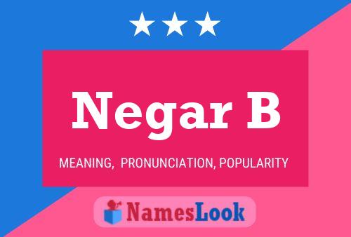 ملصق اسم Negar B