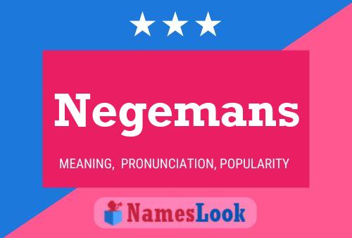 ملصق اسم Negemans