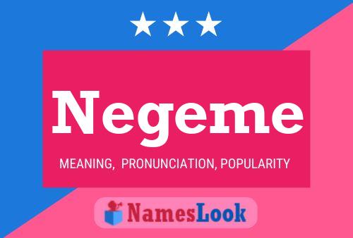 ملصق اسم Negeme