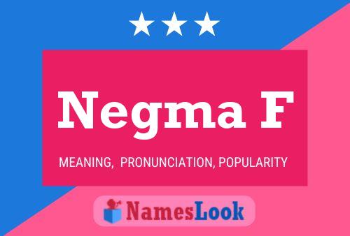 ملصق اسم Negma F