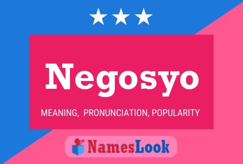 ملصق اسم Negosyo