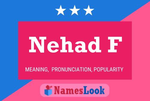 ملصق اسم Nehad F