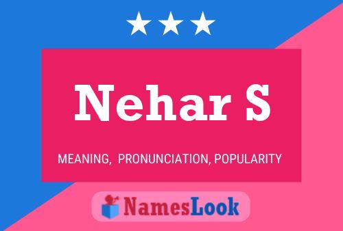 ملصق اسم Nehar S