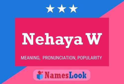 ملصق اسم Nehaya W