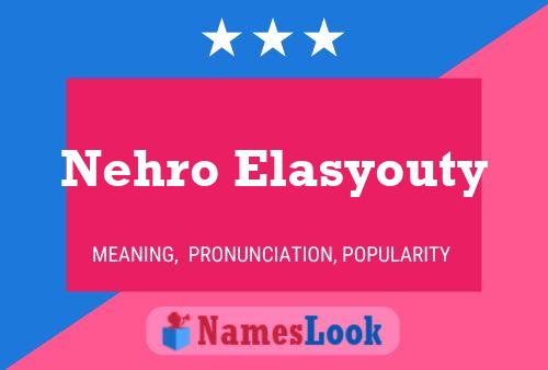 ملصق اسم Nehro Elasyouty