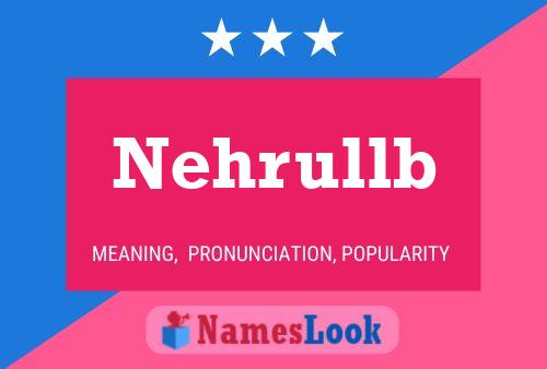 ملصق اسم Nehrullb