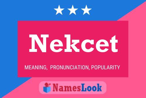 ملصق اسم Nekcet