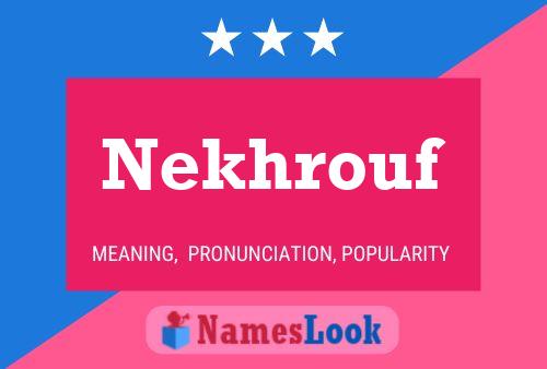 ملصق اسم Nekhrouf