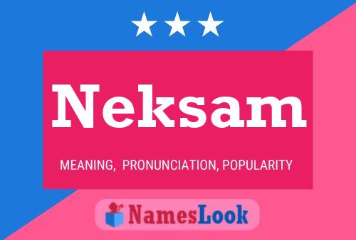 ملصق اسم Neksam