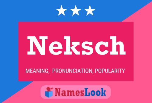 ملصق اسم Neksch