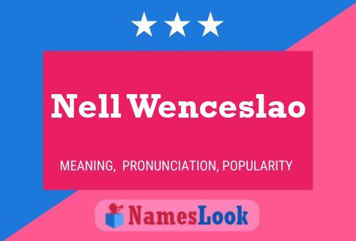 ملصق اسم Nell Wenceslao