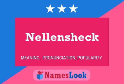 ملصق اسم Nellensheck