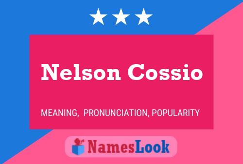 ملصق اسم Nelson Cossio