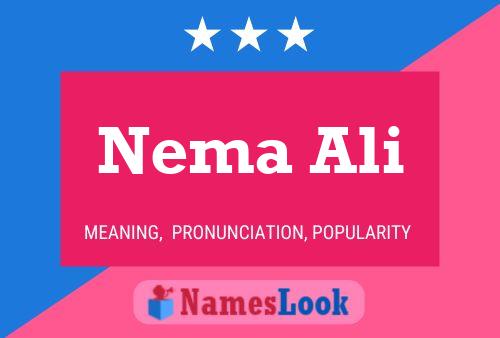 ملصق اسم Nema Ali