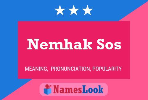 ملصق اسم Nemhak Sos