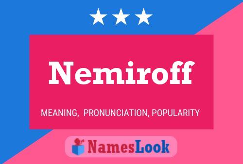 ملصق اسم Nemiroff