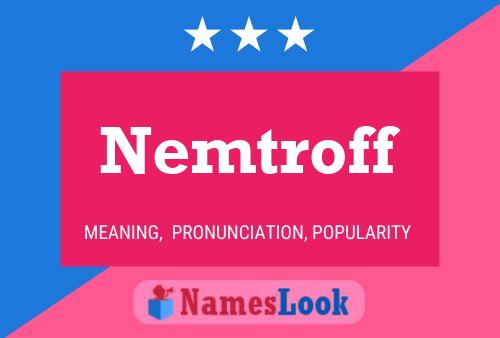 ملصق اسم Nemtroff