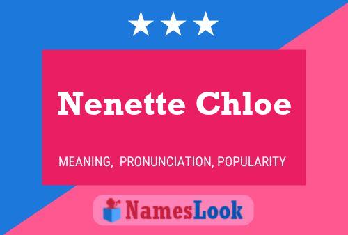 ملصق اسم Nenette Chloe