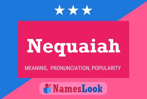 ملصق اسم Nequaiah