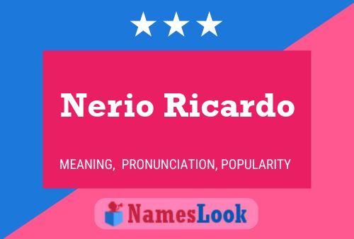 ملصق اسم Nerio Ricardo