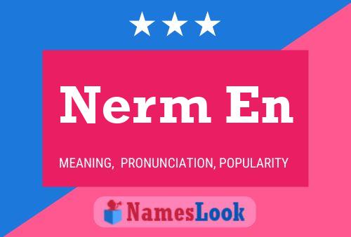 ملصق اسم Nerm En