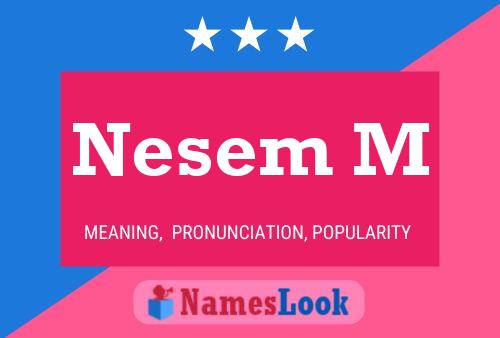 ملصق اسم Nesem M