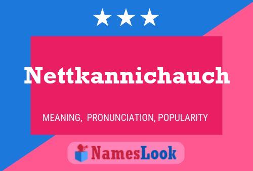 ملصق اسم Nettkannichauch