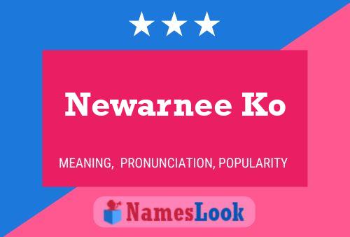 ملصق اسم Newarnee Ko