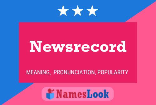 ملصق اسم Newsrecord