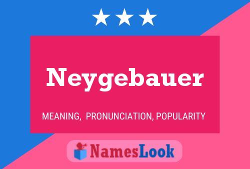 ملصق اسم Neygebauer